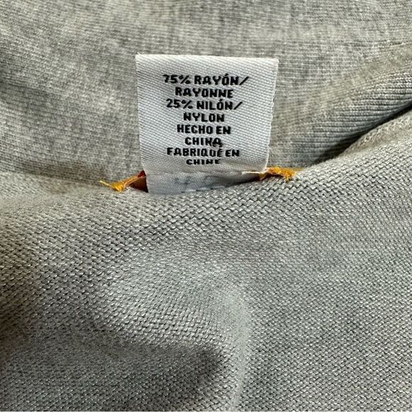 Ruby Rd. gray cardigan with silver need trim size S - Picture 8 of 11